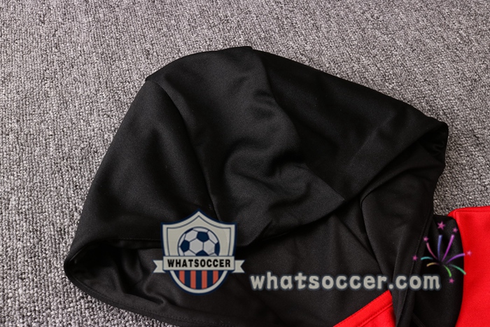 Pairis PSG Jordan Red Black Hooded Jacket 2020-2021