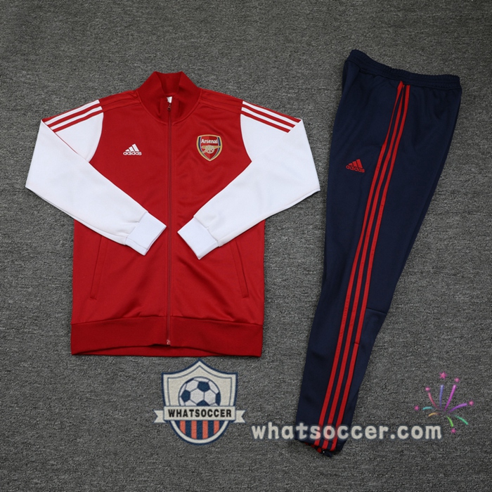 Arsenal Red White Training Jacket 2020-2021