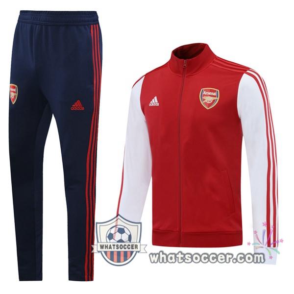 Arsenal Red White Training Jacket 2020-2021