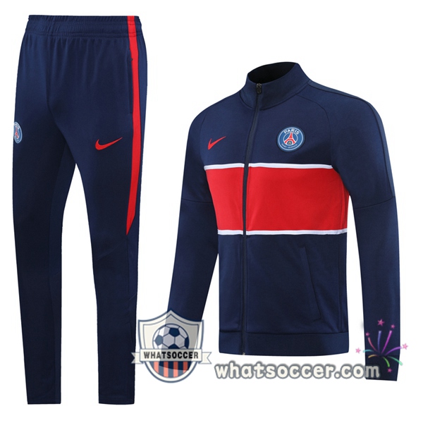 Pairis PSG Blue Red Training Jacket 2020-2021