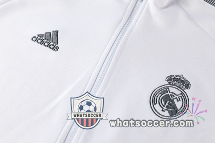 Real Madrid White Training Jacket 2020-2021