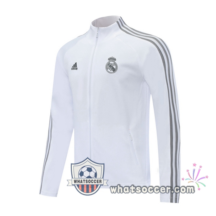 Real Madrid White Training Jacket 2020-2021
