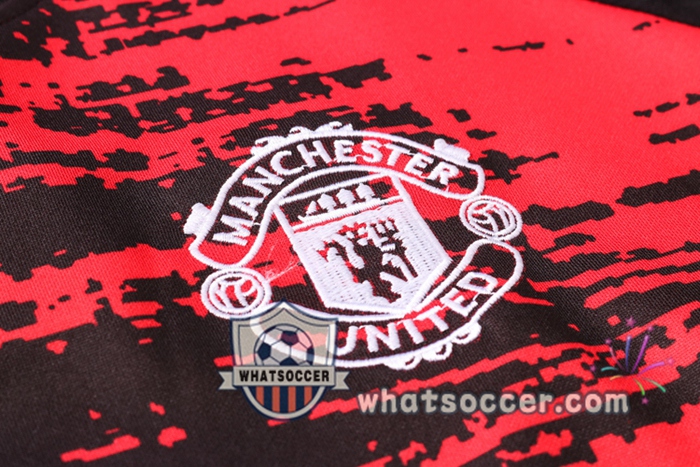 Manchester United Red Black Tracksuit 2020-2021