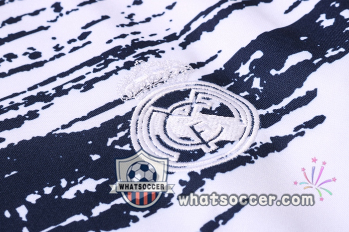 Real Madrid White Blue Royal Tracksuit 2020-2021