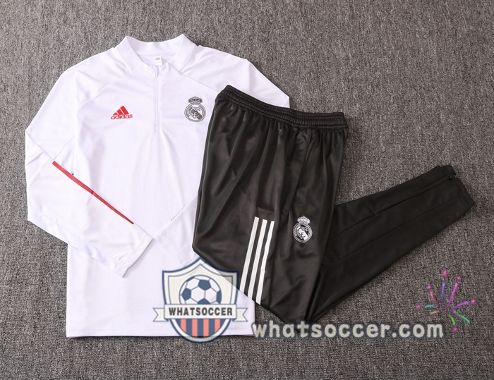 Real Madrid White Tracksuit 2020-2021