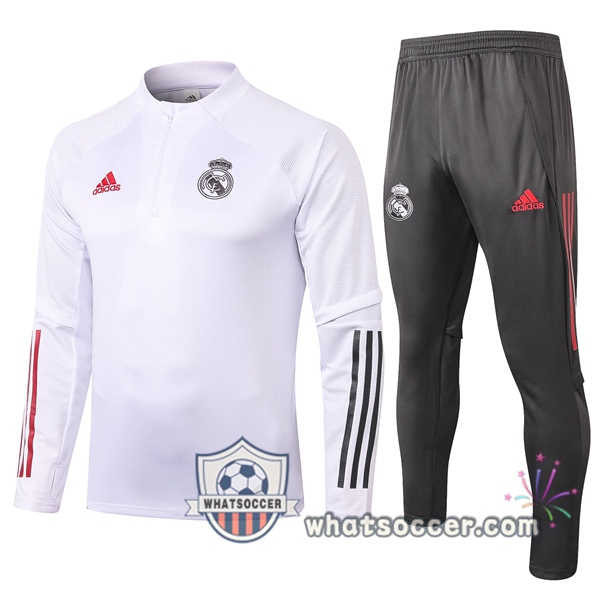 Real Madrid White Tracksuit 2020-2021