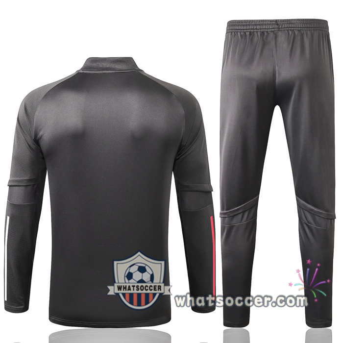 Real Madrid Dark Gray Tracksuit 2020-2021