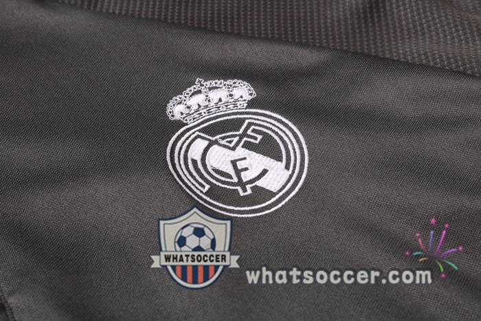 Real Madrid Dark Gray Tracksuit 2020-2021