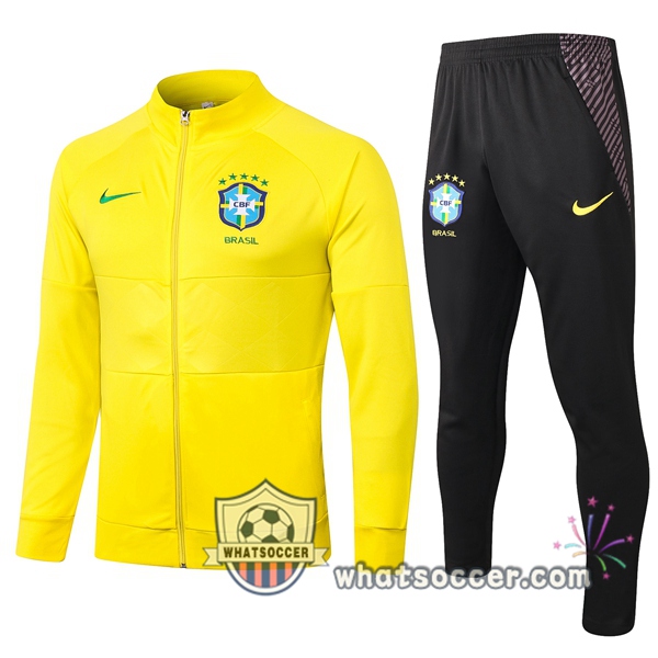 Brazil Yellow Training Jacket 2020-2021