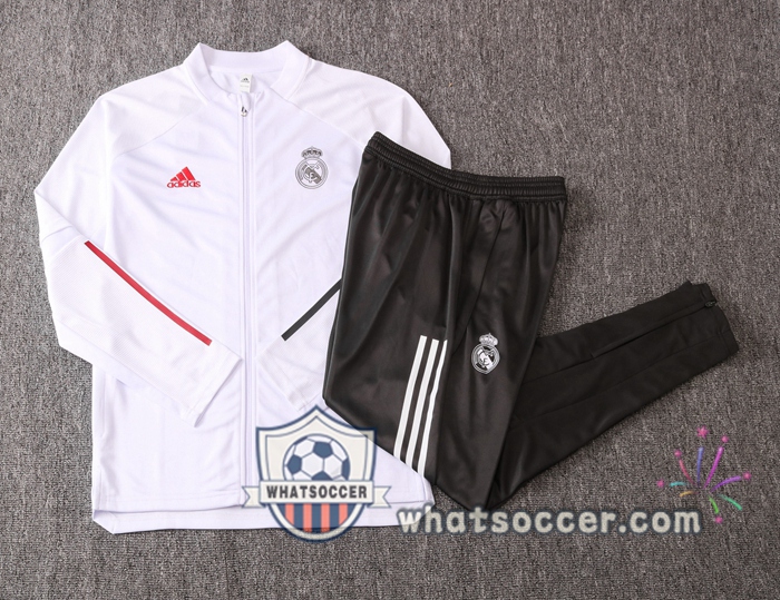 Real Madrid White Training Jacket 2020-2021