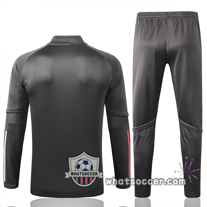 Real Madrid Dark Gray Training Jacket 2020-2021