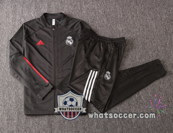 Real Madrid Dark Gray Training Jacket 2020-2021