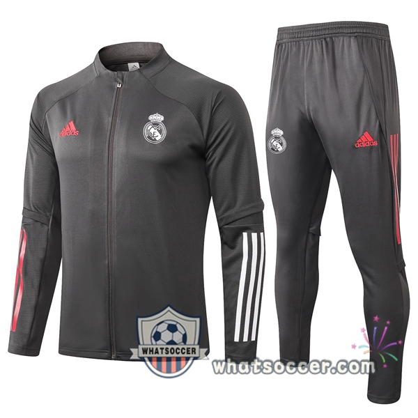 Real Madrid Dark Gray Training Jacket 2020-2021