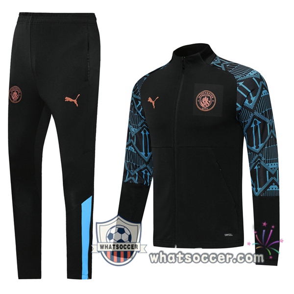 Manchester City Black Training Jacket 2020-2021
