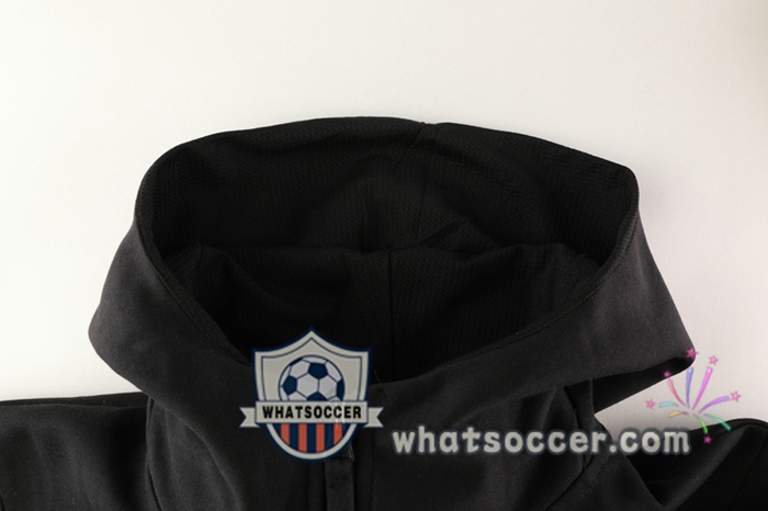 Real Madrid Black Hooded Jacket 2020-2021