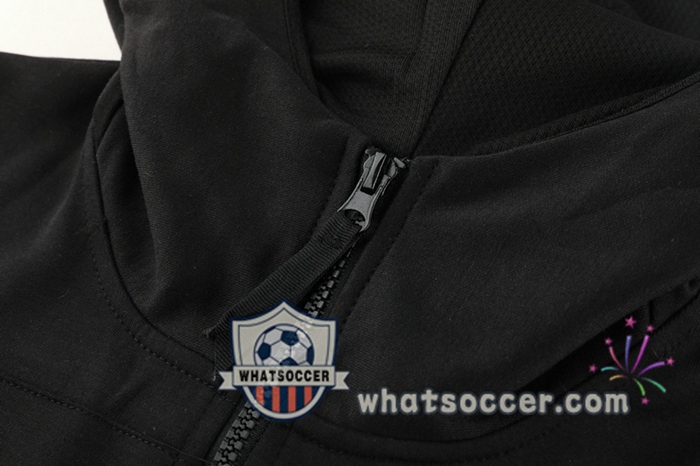 Real Madrid Black Hooded Jacket 2020-2021