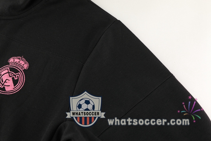 Real Madrid Black Hooded Jacket 2020-2021