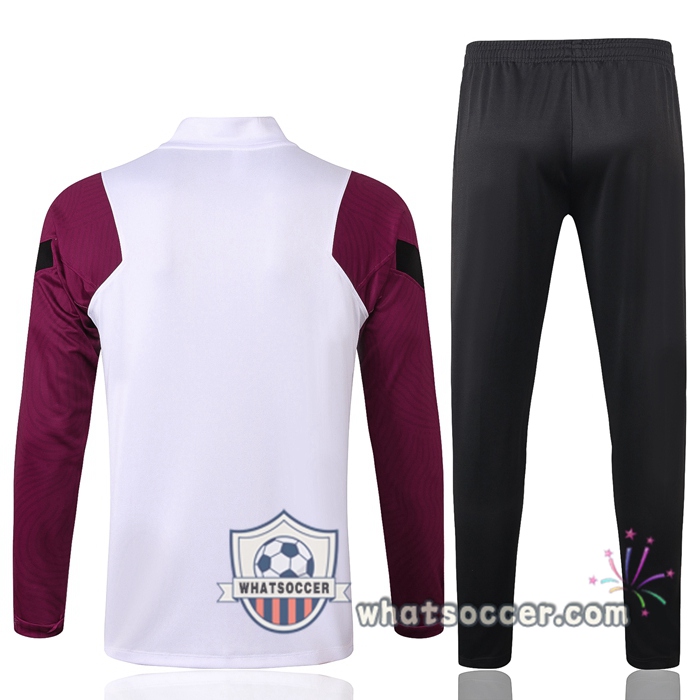 Pairis PSG Jordan White Purple Tracksuit 2020-2021
