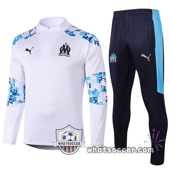 Olympique de Marseille White Tracksuit 2020-2021