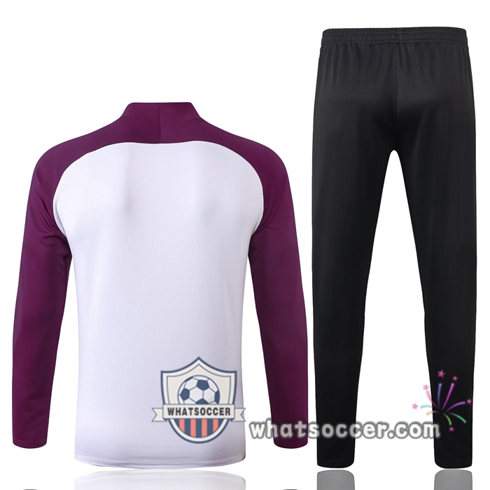 Pairis PSG Jordan White Purple Training Jacket 2020-2021