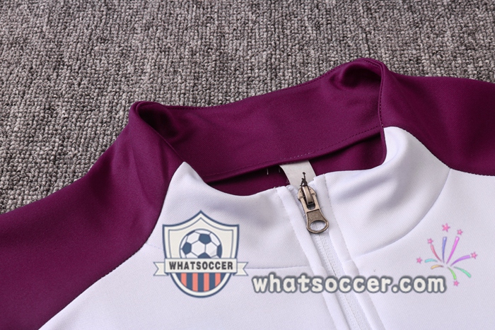 Pairis PSG Jordan White Purple Training Jacket 2020-2021