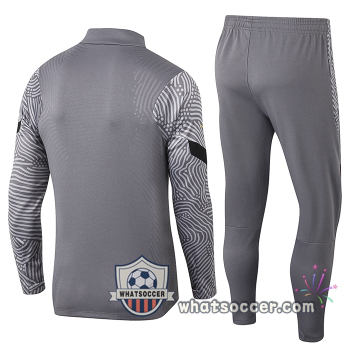 Inter Milan Gray Tracksuit 2020-2021