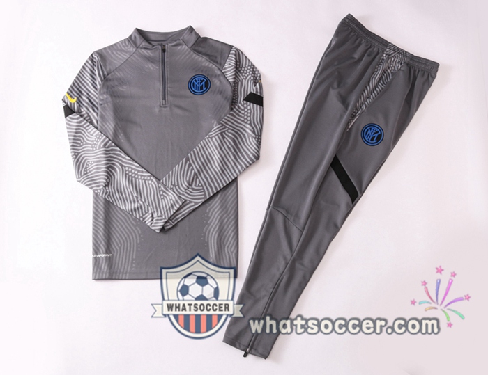 Inter Milan Gray Tracksuit 2020-2021