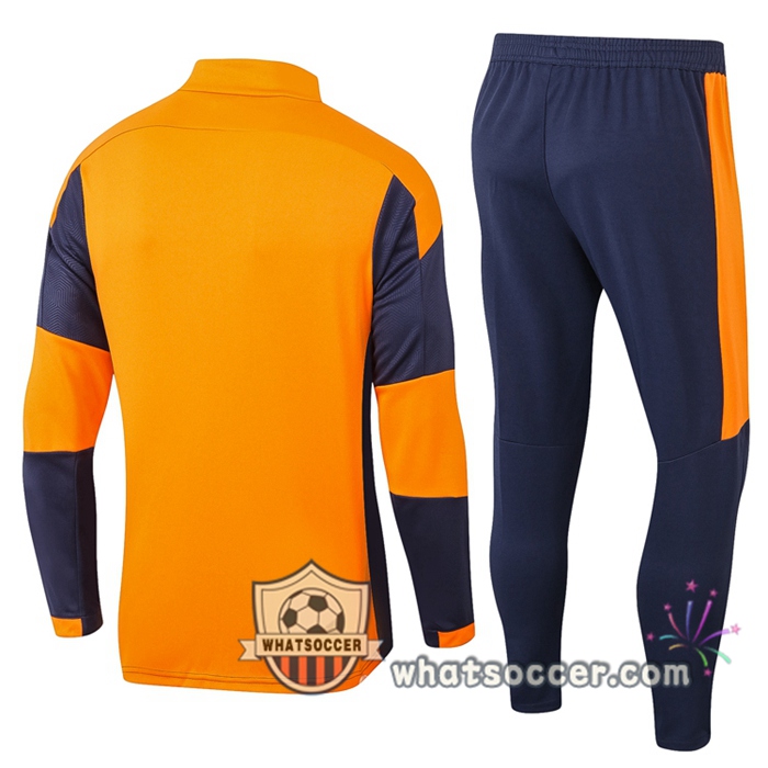 Valencia Blue Royal Orange Tracksuit 2020-2021