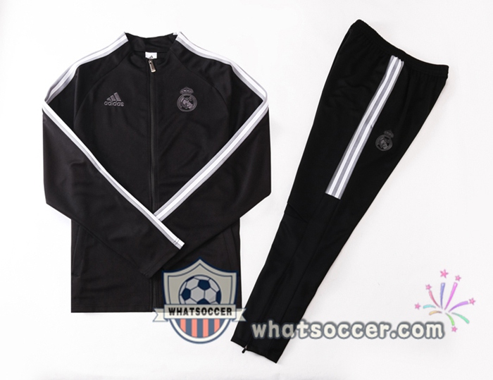 Real Madrid Black Training Jacket 2020-2021
