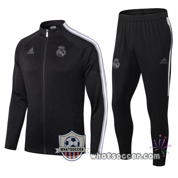 Real Madrid Black Training Jacket 2020-2021