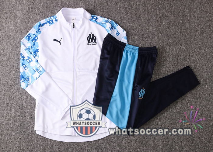 Olympique de Marseille White Training Jacket 2020-2021