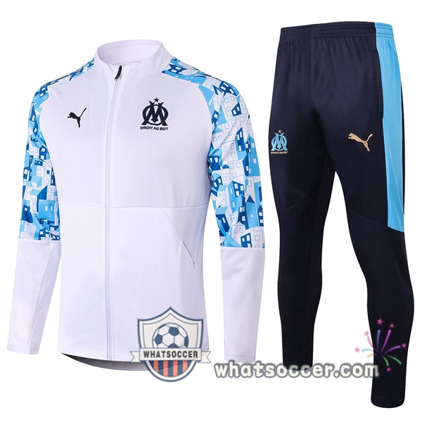 Olympique de Marseille White Training Jacket 2020-2021