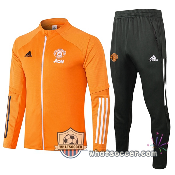 Manchester United Orange Training Jacket 2020-2021