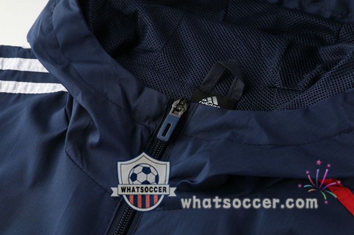 Bayern Munich Blue Royal Windbreaker Hoodie 2020-2021
