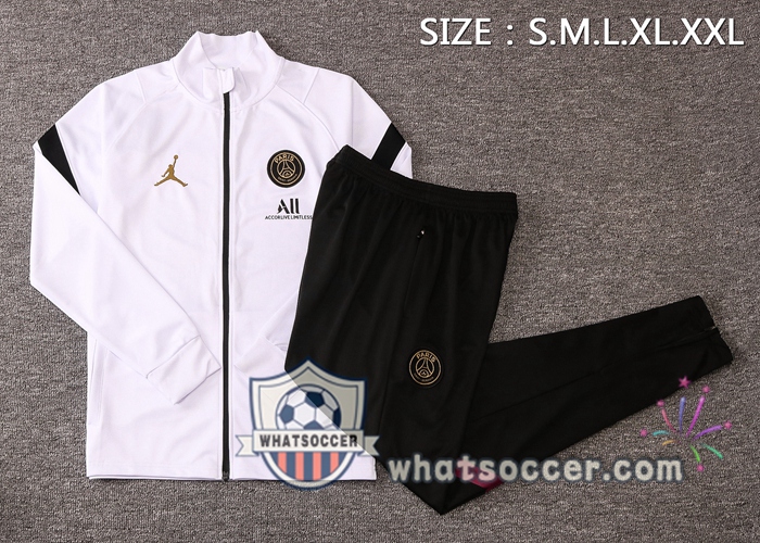 Pairis PSG Jordan White Training Jacket 2020-2021