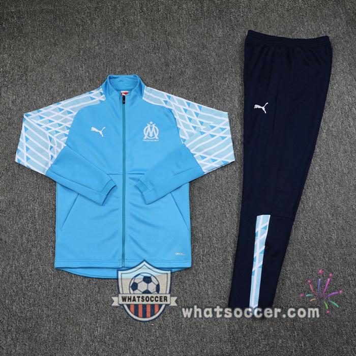 Olympique de Marseille Blue Training Jacket 2020-2021