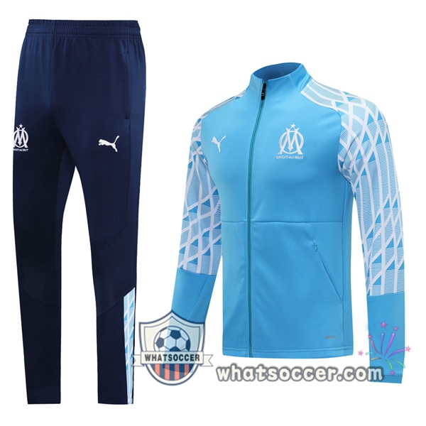 Olympique de Marseille Blue Training Jacket 2020-2021