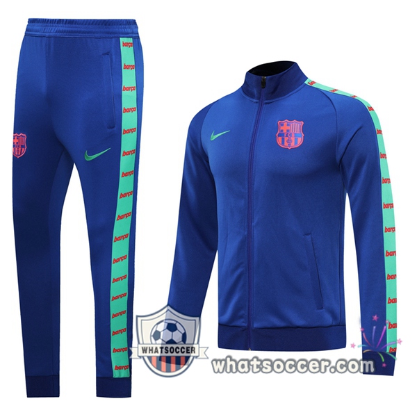 FC Barcelona Blue Green Training Jacket 2020-2021