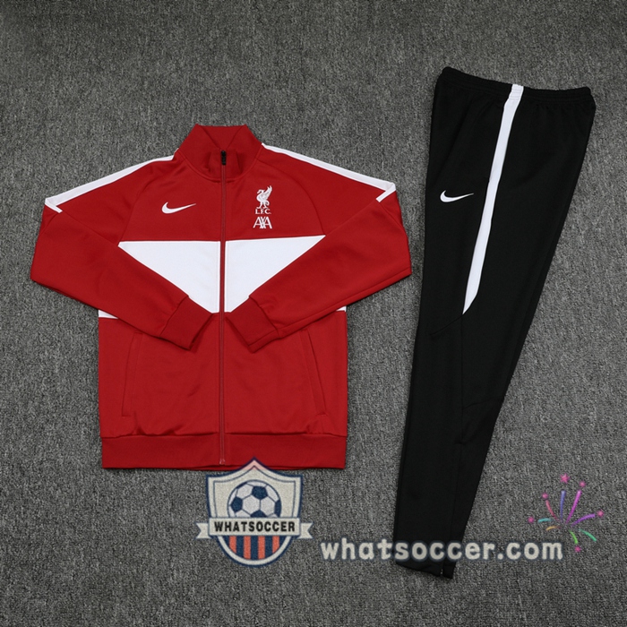 FC Liverpool Red White Training Jacket 2020-2021