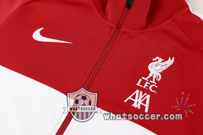 FC Liverpool Red White Training Jacket 2020-2021