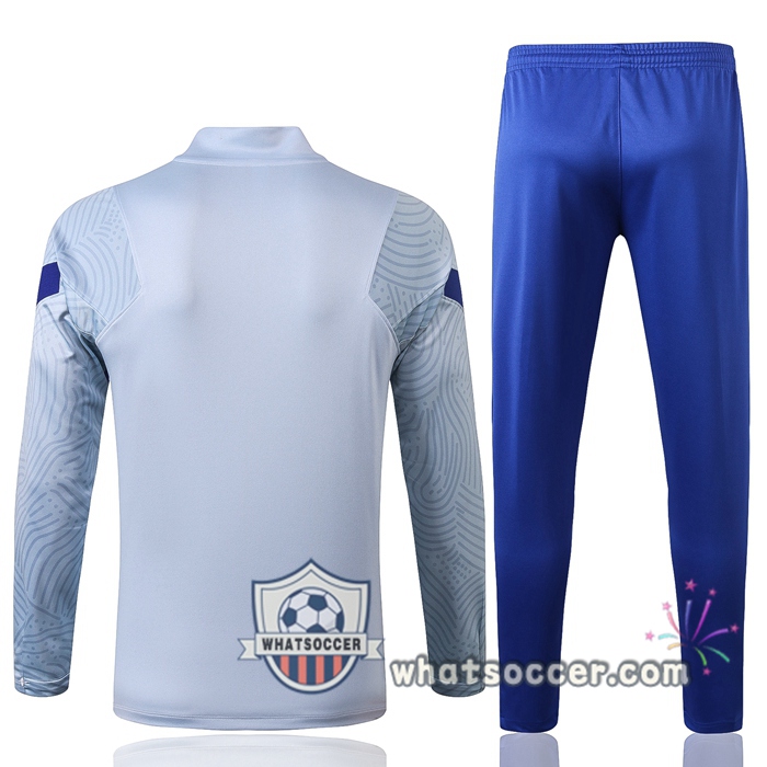 FC Chelsea Light Gray Tracksuit 2020-2021