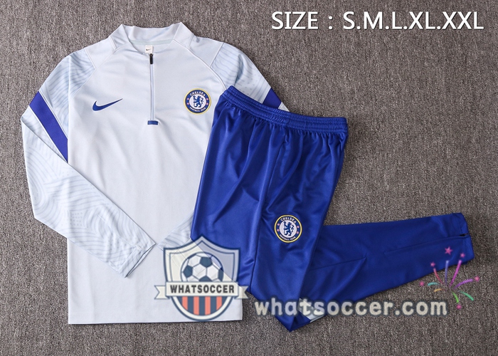 FC Chelsea Light Gray Tracksuit 2020-2021