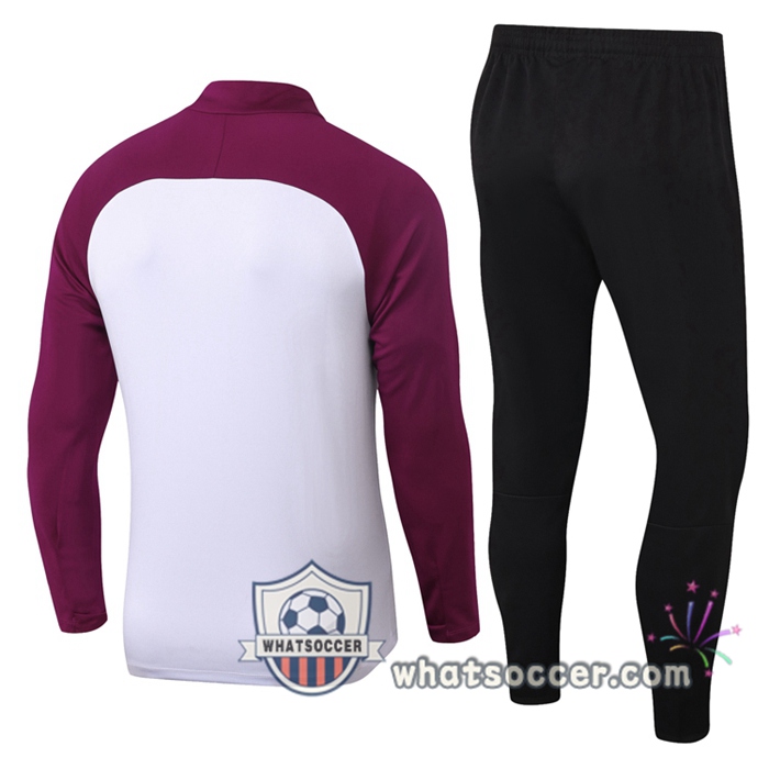 Pairis PSG Jordan White Purple Tracksuit 2020-2021
