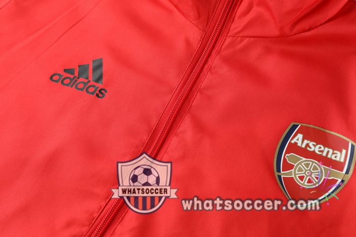 Arsenal Red Windbreaker Hoodie 2020-2021