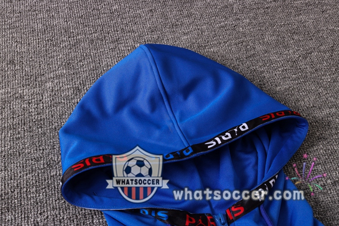 Pairis PSG Jordan Blue Red White Hooded Jacket 2020-2021