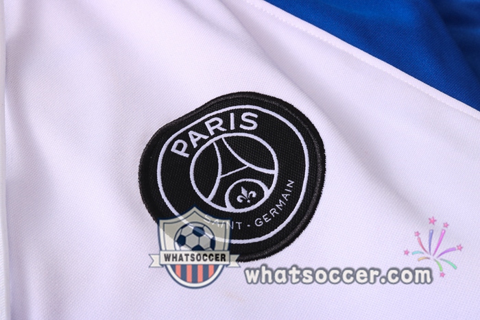 Pairis PSG Jordan White Red Blue Hooded Jacket 2020-2021