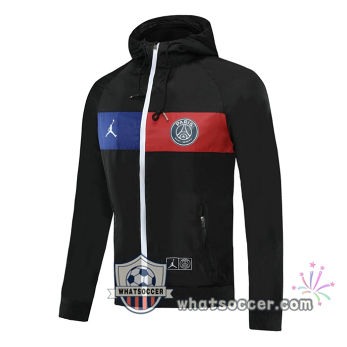 Pairis PSG Black Windbreaker Hoodie 2020-2021