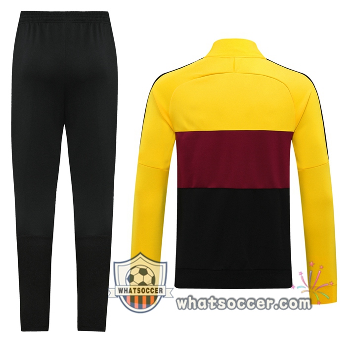 AS Roma Yellow Red Black Training Jacket 2020-2021