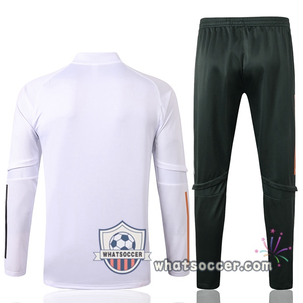 Manchester United White Tracksuit 2020-2021