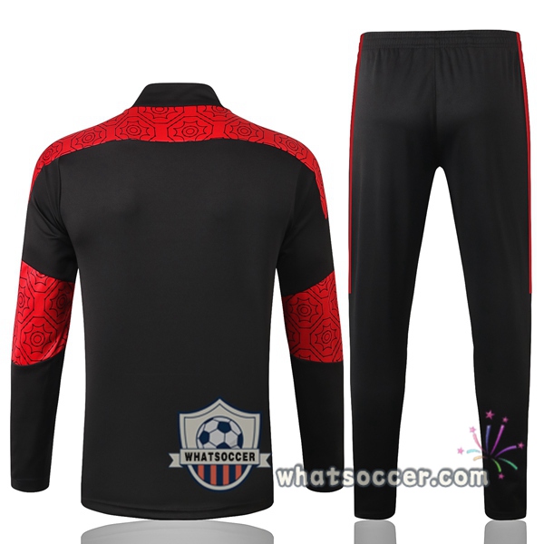 AC Milan Black Red Tracksuit 2020-2021